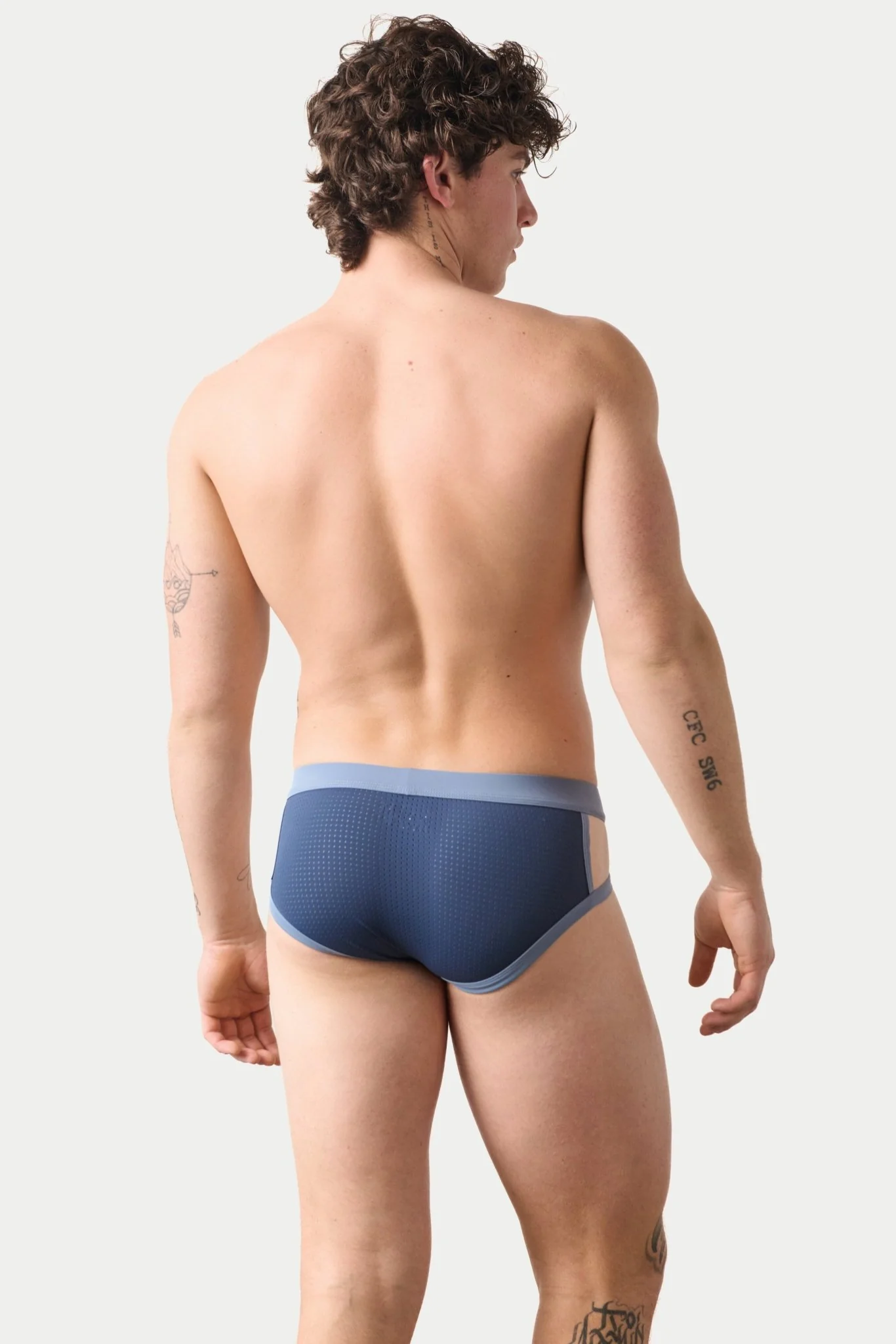 AERO Strap Briefs - Blue - Image 4
