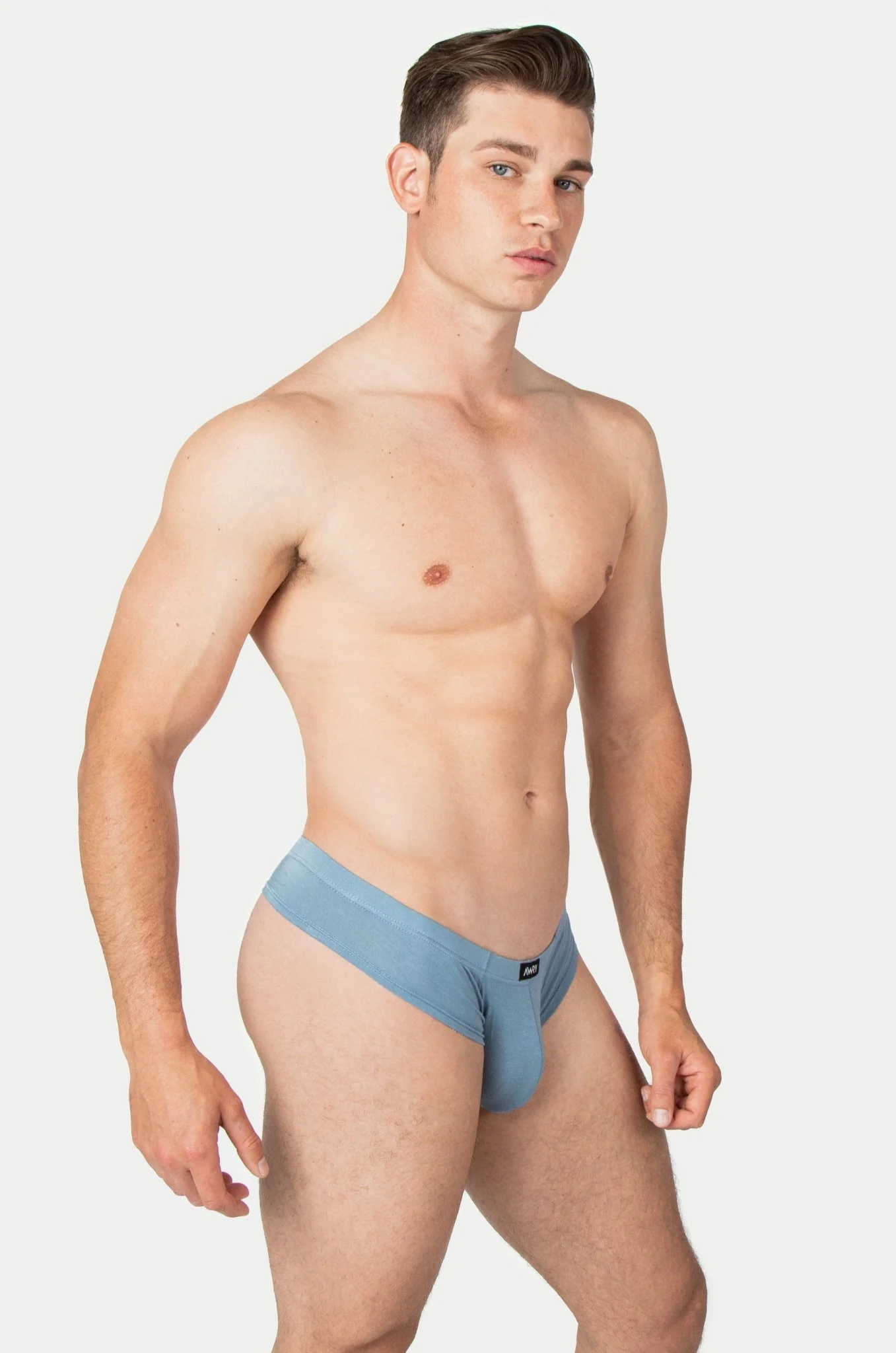 CHEEKY Thong Briefs - Smoky Blue - Image 4