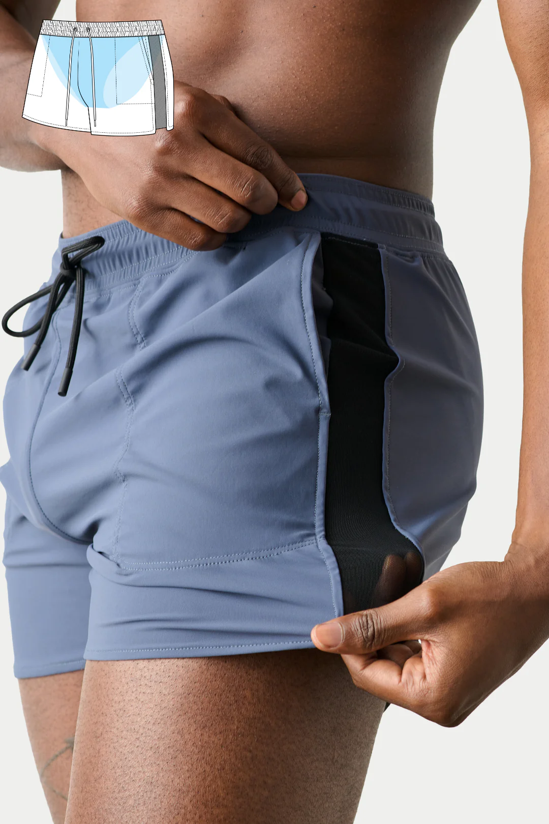 EDGE Shorts - Blue - Image 7
