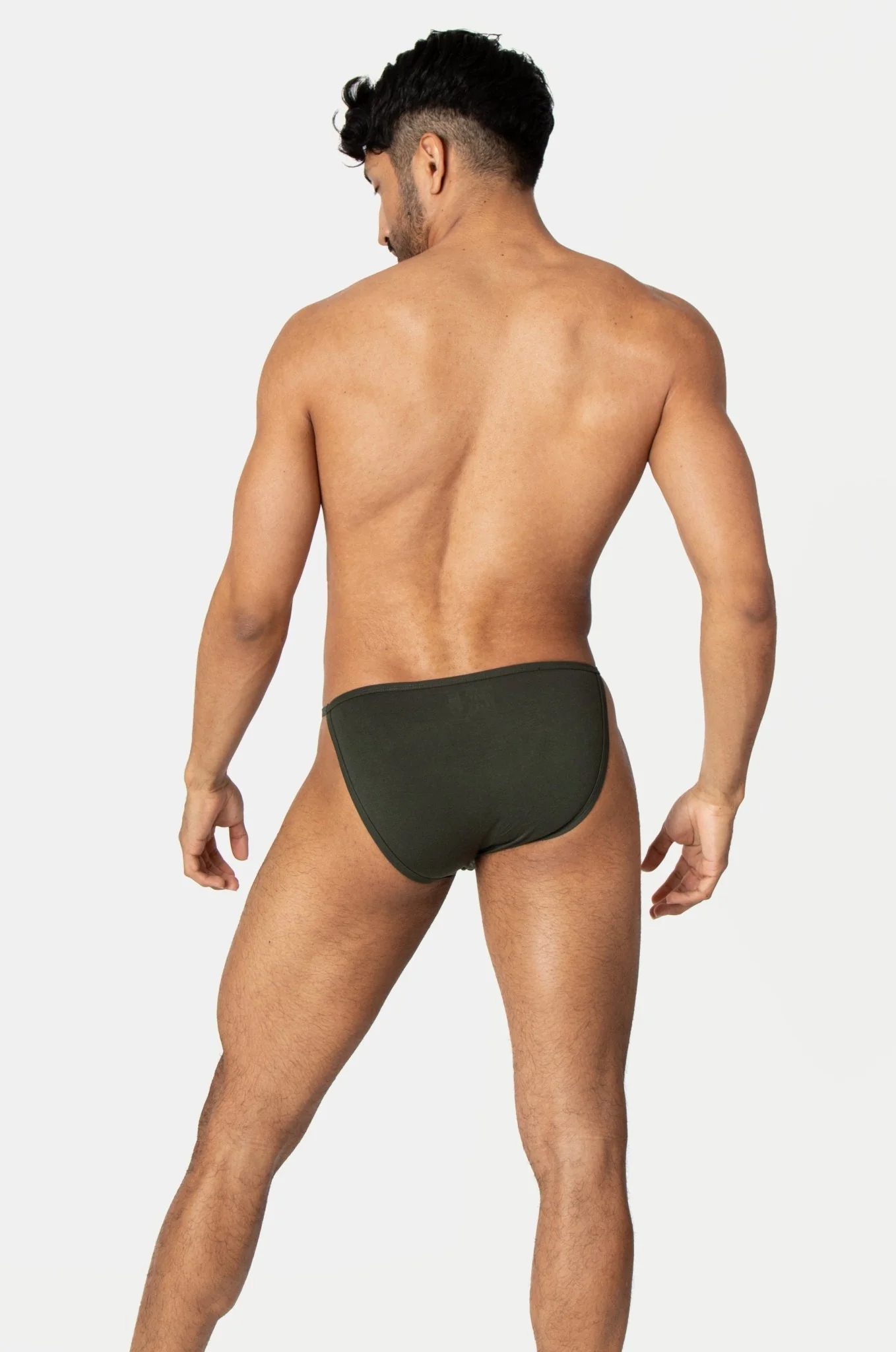 LUXE String Bikini - Deep Olive - Image 5