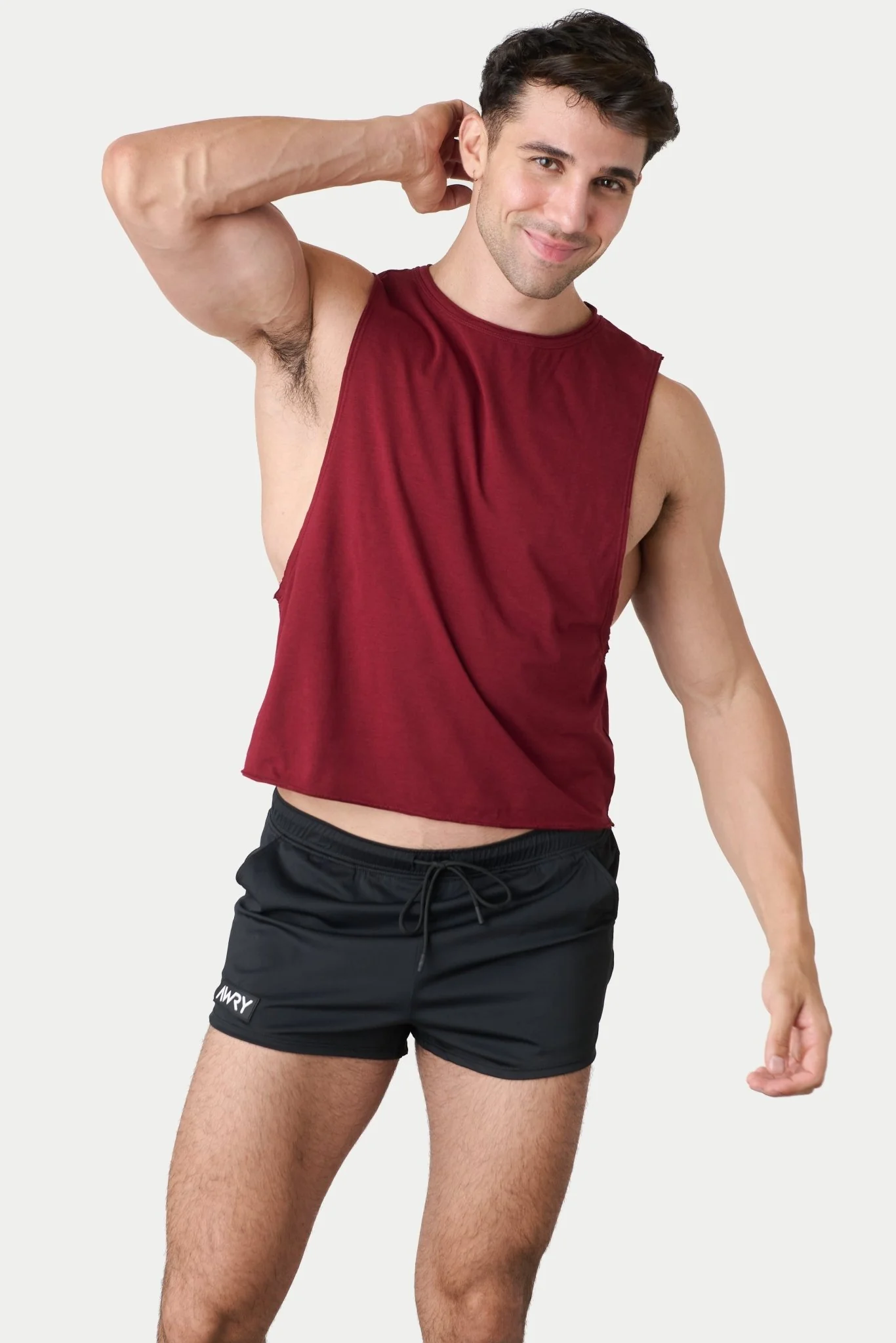 RAW Crop Tank - Maroon