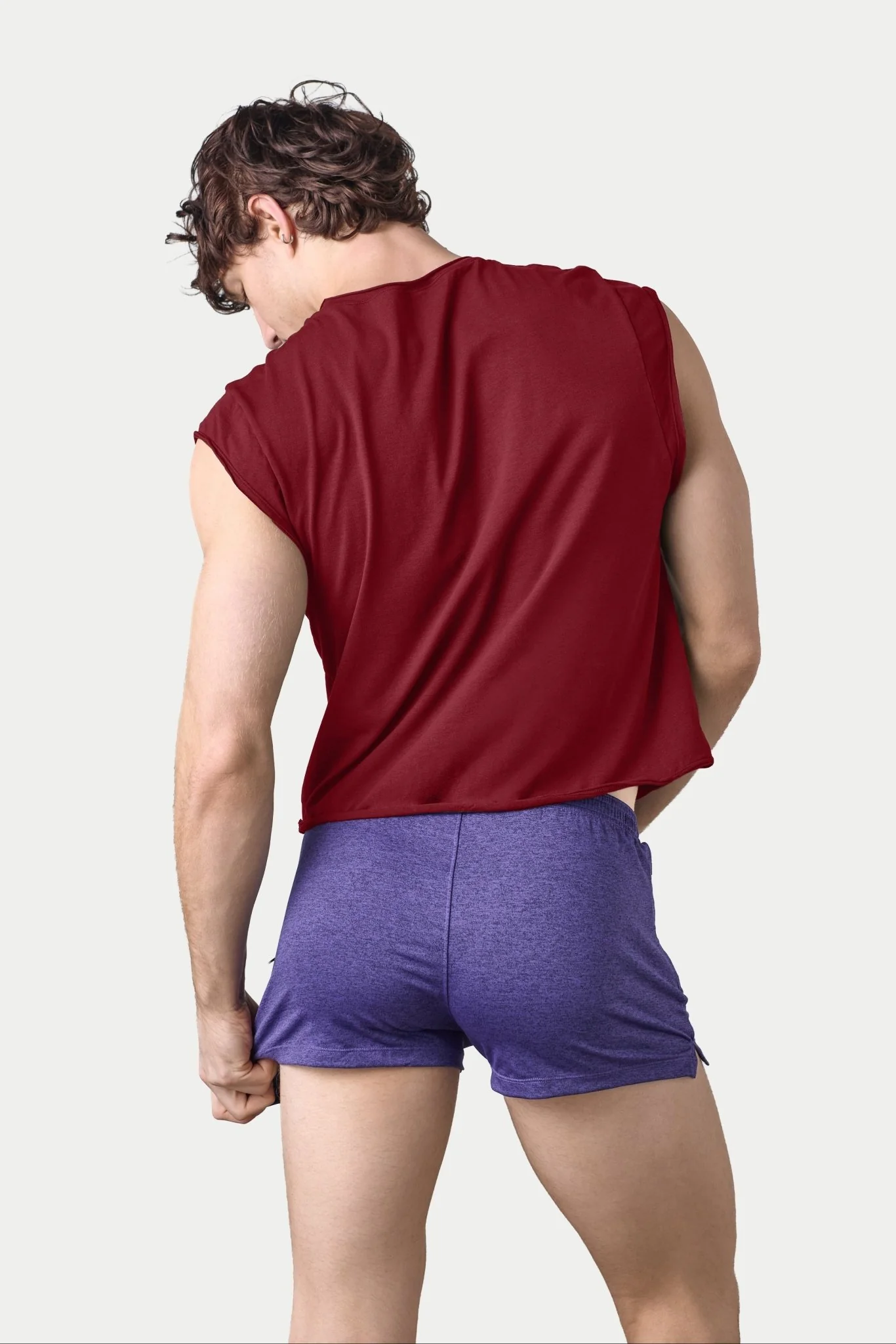 RAW Crop Tee - Maroon - Image 2