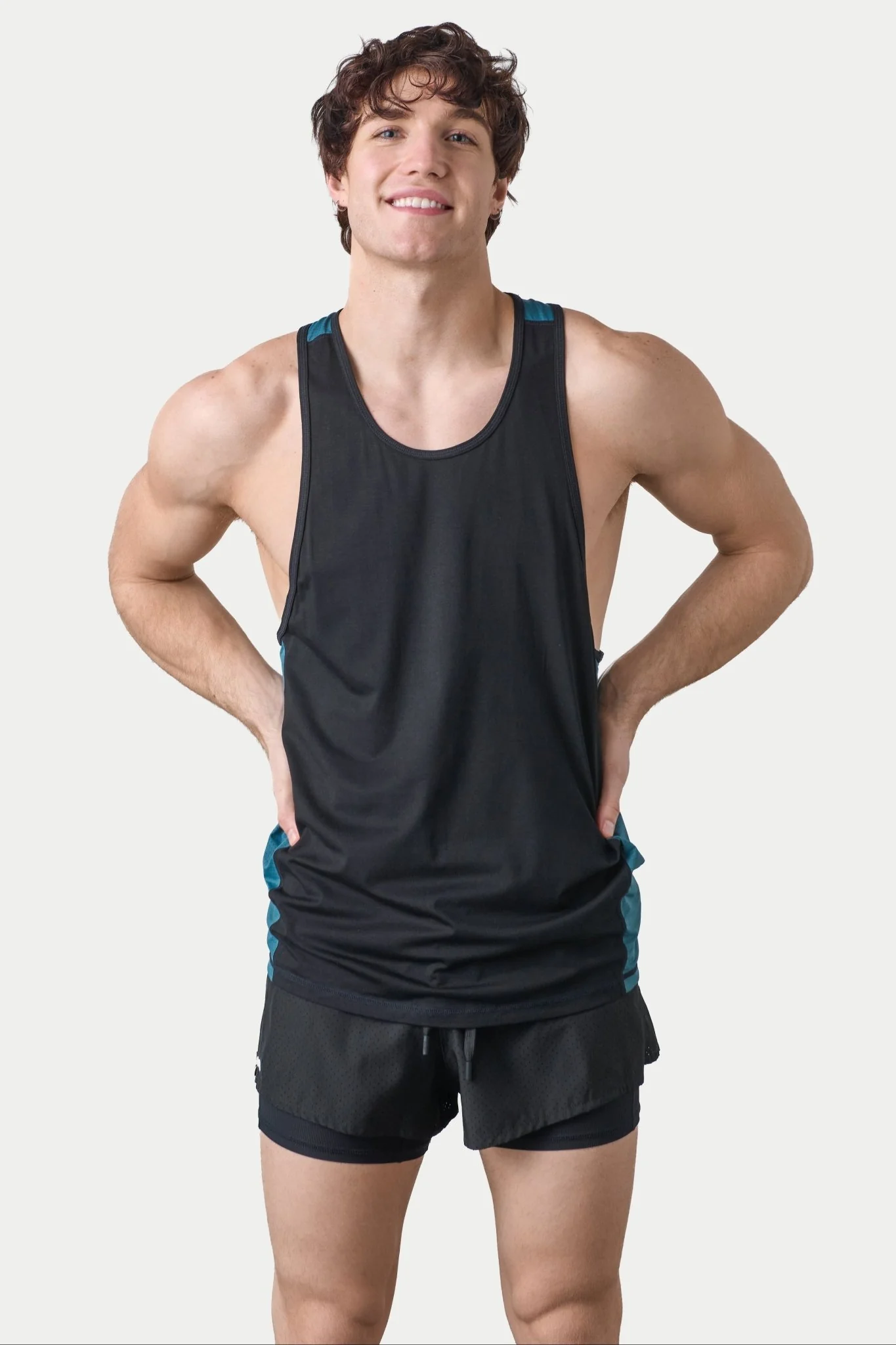 RAZOR Tank - Black & Teal - Image 2