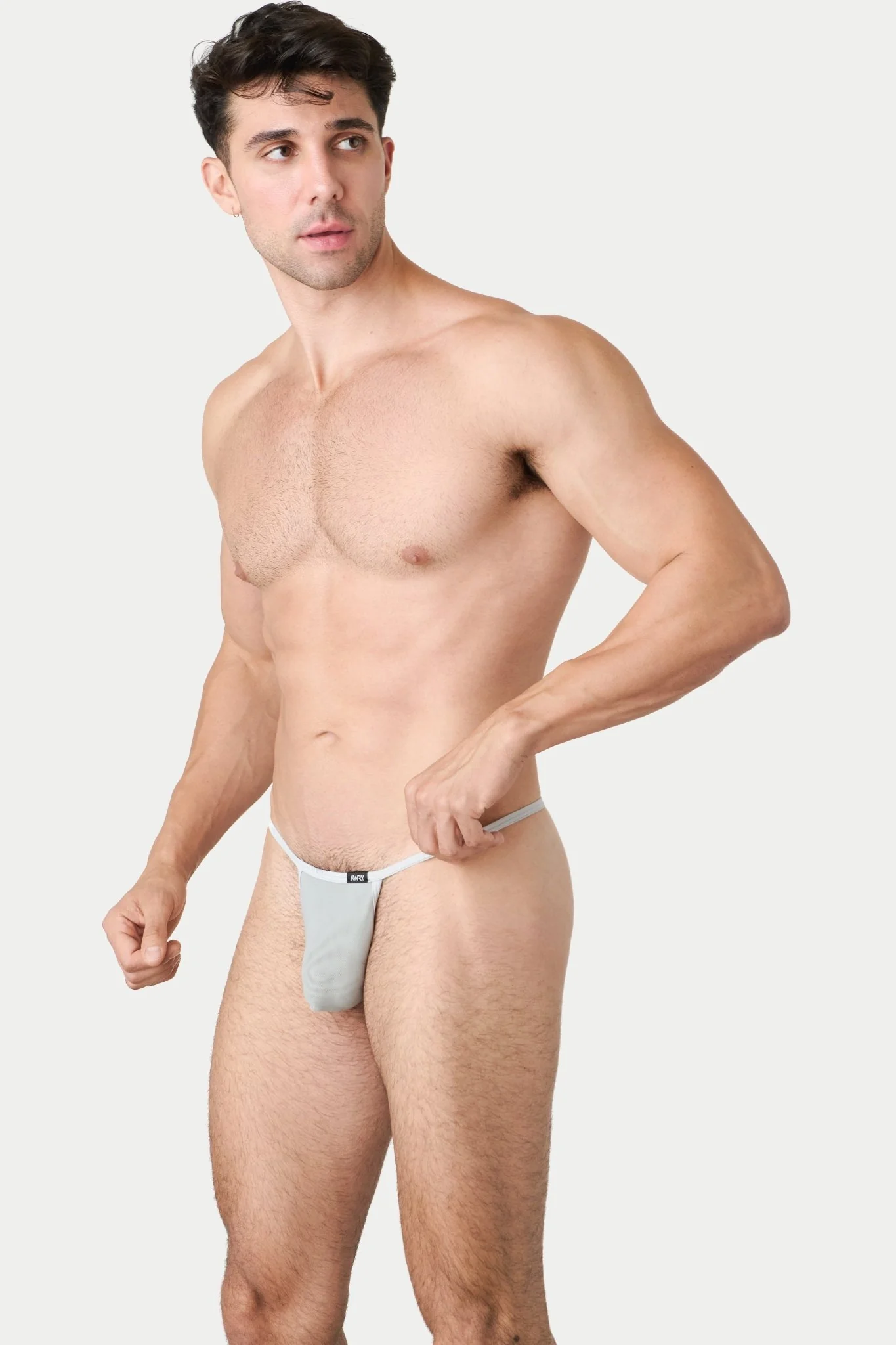 "Oops" REVEAL String Thong - Silver - Image 4