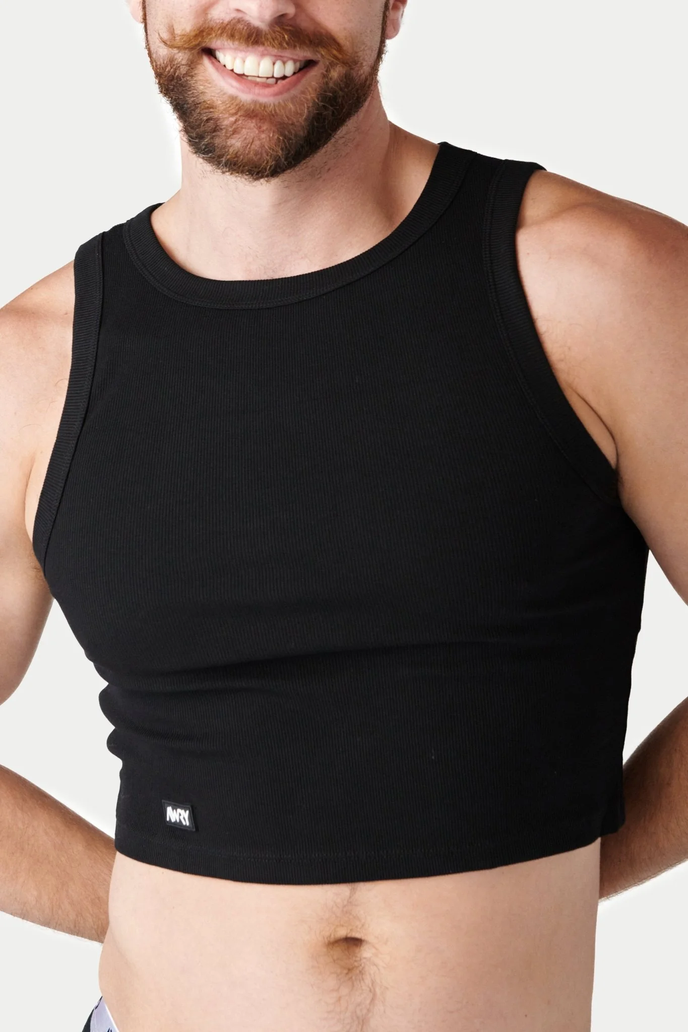 RIBBED Crop Tank - Black - Image 9